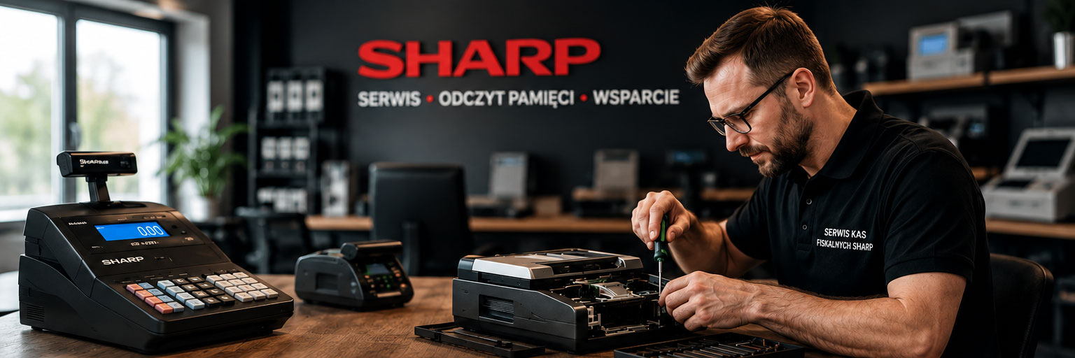 Serwis kas fiskalnych Sharp